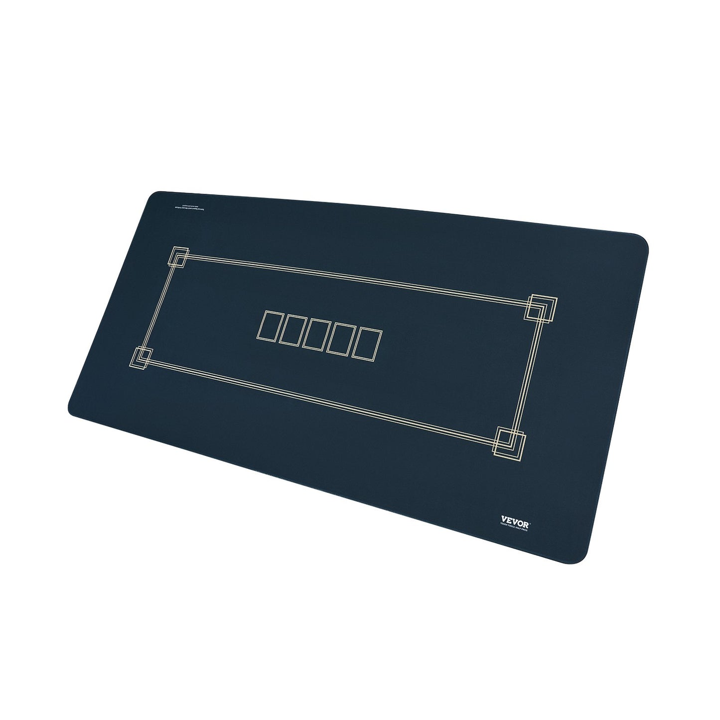 Pokerbordsskiva 70 x 35 tums pokermatta 6-8 spelare Vikbar med väska grön