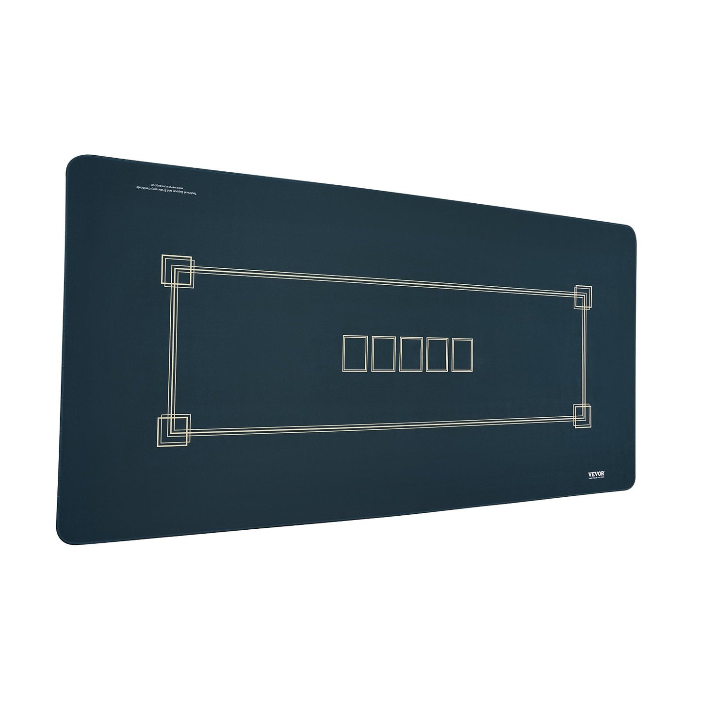 Pokerbordsskiva 70 x 35 tums pokermatta 6-8 spelare Vikbar med väska grön