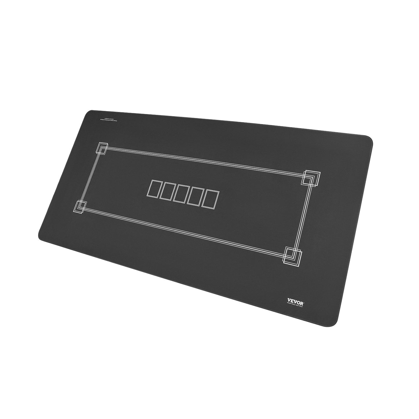 Pokertischplatte, 178,8 x 88,9 cm, Pokermatte, 6–8 Spieler, faltbar, mit Tasche, Schwarz