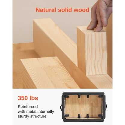 Pilates Box for Reformer Pilates Equipment Exercise Accessories Black | EU