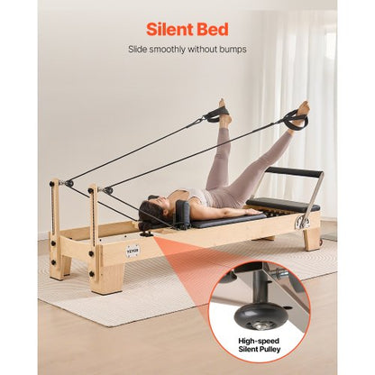 Pilates Reformer Trä Pilatesmaskin Hemmagym Träningsutrustning |  EU