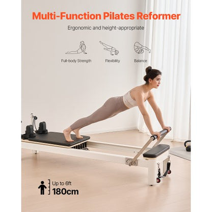 Pilates Reformer Pilates-Maschine Heim-Fitnessgerät mit Widerstand | EU