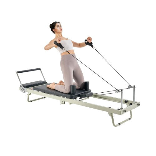 Foldable Pilates Reformer Pilates Machine Home Gym Exercise Equipment | EU