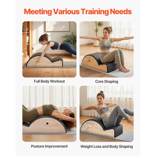 Pilates Ryggradskorrigerare Arc Fitness Tillbehör Ryggradsövningar Gummi Trä |  EU