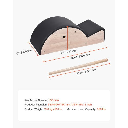 Pilates Ryggradskorrigerare Arc Fitness Tillbehör Ryggradsövningar Gummi Trä |  EU