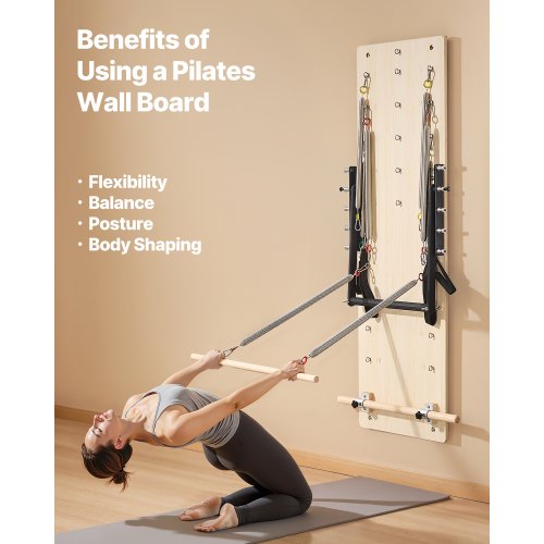 Wandmontiertes Pilates Reformer-Gerät Pilates-Sprungbrett Ahornholz | EU