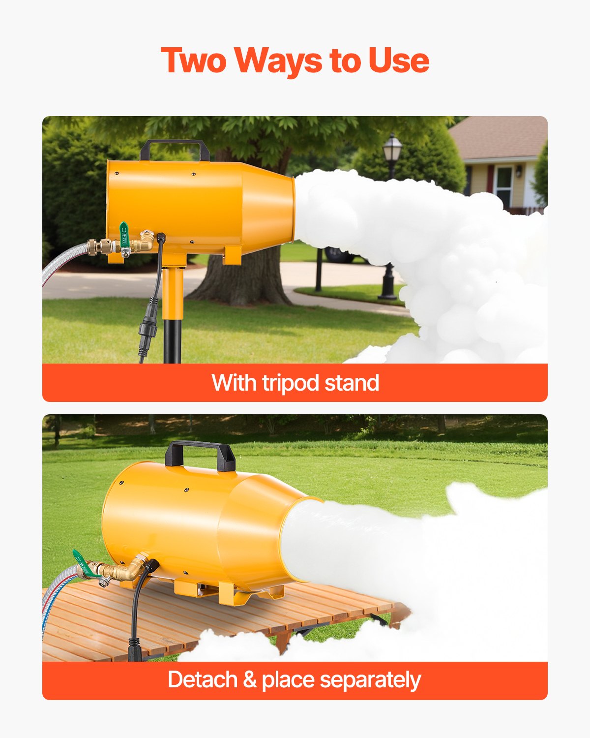 Foam Machine, 180 W Party Foam Cannon, Portable Foam Maker with a Tripod Stand, Foam Party Machine with a Submersible Pump, for Backyard, Pool, Outdoor Events, Birthdays, Celebrations & Party