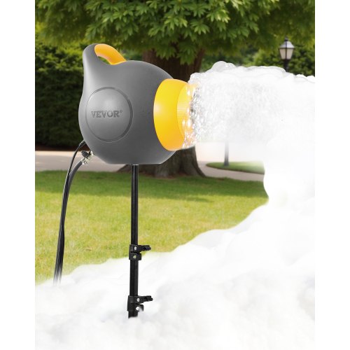 Foam Machine, 115 W Party Foam Cannon, Portable Foam Maker with a Tripod Stand, Powerful Foam Party Machine, for Backyard, Pool, Outdoor Events, Birthdays, Celebrations and Party, Grey & Yellow