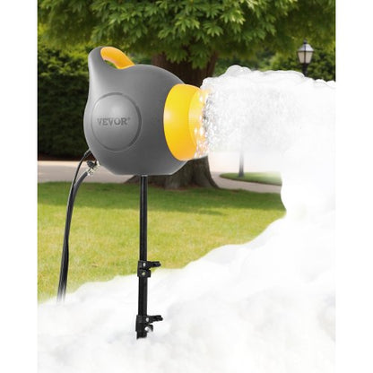 Foam Machine, 115 W Party Foam Cannon, Portable Foam Maker with a Tripod Stand, Powerful Foam Party Machine, for Backyard, Pool, Outdoor Events, Birthdays, Celebrations and Party, Grey & Yellow