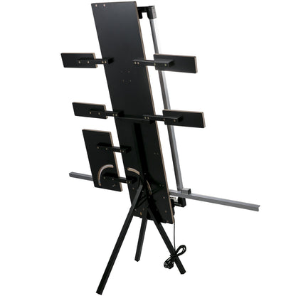 Frigolitskärmaskin 42cm Max. Skärtjocklek Skumskärare 127cm Max. Längd Hot Wire Foam Cutter 0-90° frigolit Cutter Sex värmetrådar med stativ lateral platta för skärning av skum pärlbomull