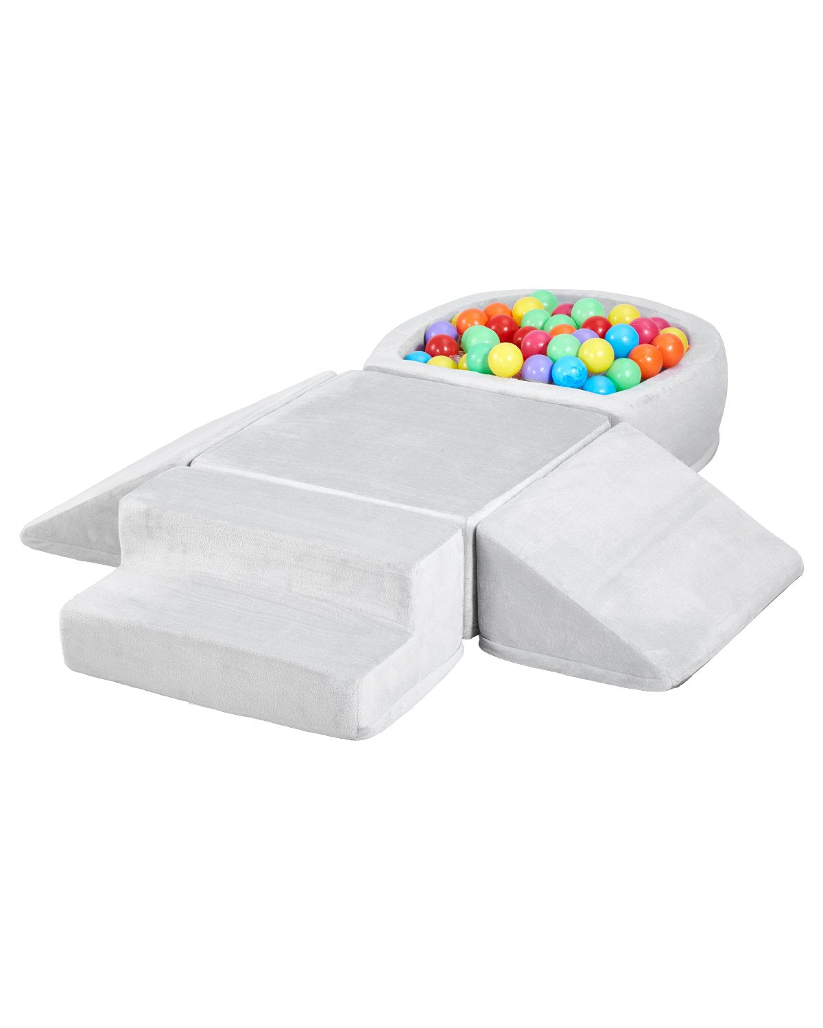 Climbing Toys 5 Pieces Foam Climbing Blocks with Ball Pit for Toddlers