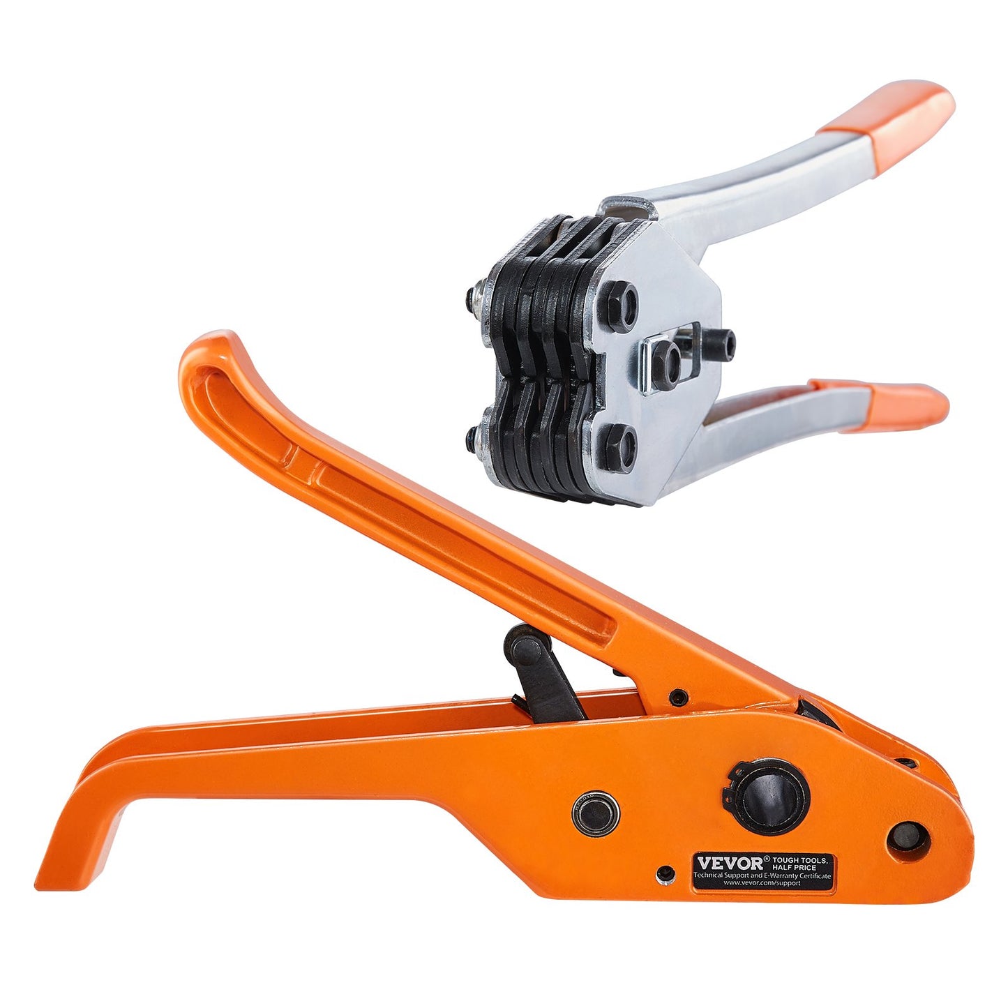 Strapping kit with strap tensioner, strap sealing tool, 328 feet length PP strap, 100 metal seals, pallet packing strapping kit, strapping tape for packing