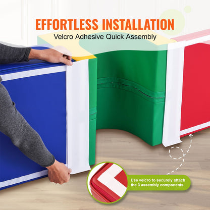 Simple Tunnel Climber, Toddler Playset, Foam Climbing Blocks for Toddlers, Kids Tunnel Maze with Stairs and Ramp, Indoor for Toddlers and Preschoolers Easy to Clean, 3 Pieces (Assorted)