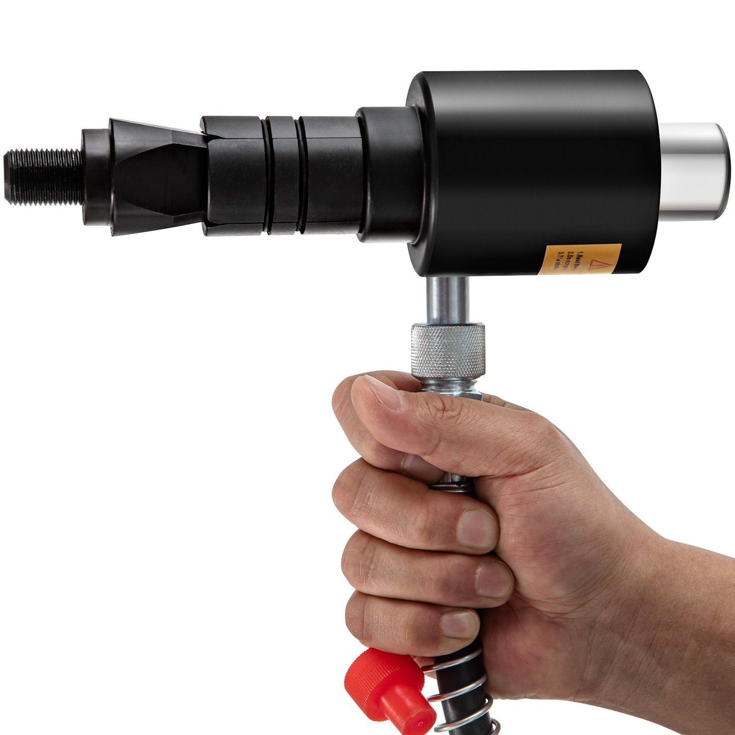 Hydraulischer Auspuffrohr-Aufweiter, 1-5/8" bis 4-1/4" Größe, 10T Manueller hydraulischer Rohrstrecker mit 4 Stanzern und 2 Aufbewahrungstaschen für Kupfer-, Aluminiumrohre bei der Autoreparatur