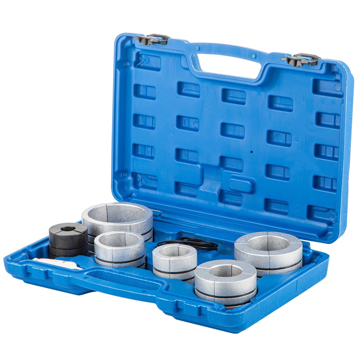 Hydraulischer Auspuffrohr-Aufweiter, 1-5/8" bis 4-1/4" Größe, 10 T Pedalpumpe inklusive 4 Stempeln, 2 Aufbewahrungstaschen für Kupfer-Aluminium-Rohre bei der Autoreparatur