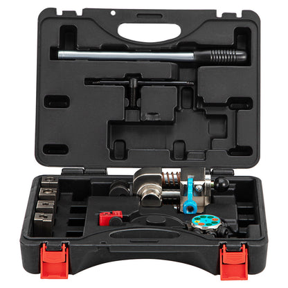 Bromsledningsutvidgningsverktyg, 45 graders enkel-, dubbel- och bubbelfasar för 3/16\", 1/4\", 5/16\" och 3/8\" rörstorlek, lämplig för mjuk metall av kopparledningar