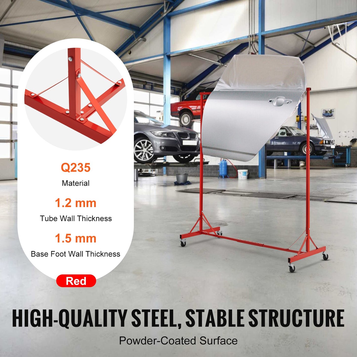 Lackierständer, verstellbar, Lackaufhänger, 8 Haken, Autokarosserie-Lackierständer