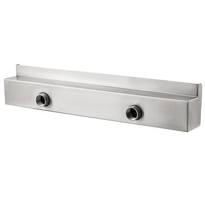 59,1" x 4,5" x 3,1" Dekorativer Edelstahl-Wasserfallbeckenbrunnen für Gartenteich im Innen- und Außenbereich