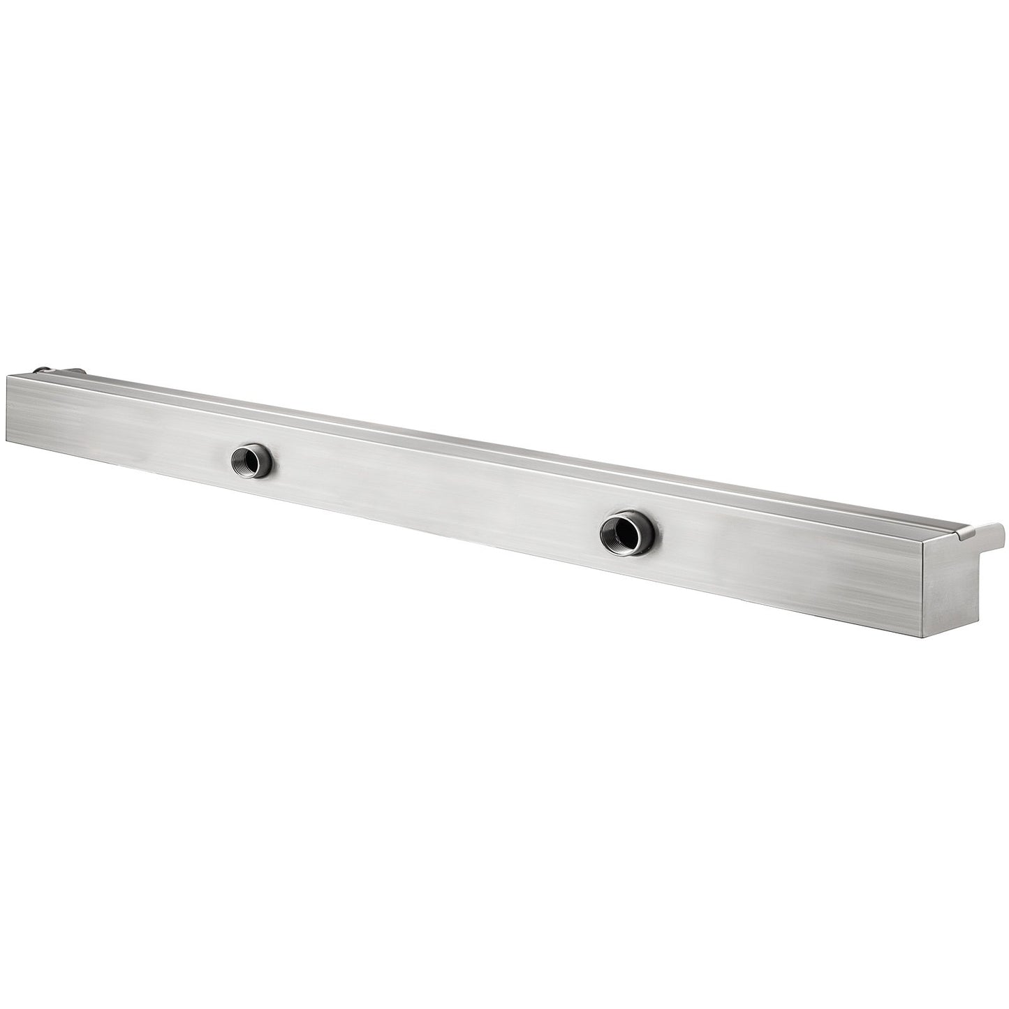 Colorful LED pool waterfall spillway in stainless steel 120x11.5x8 cm