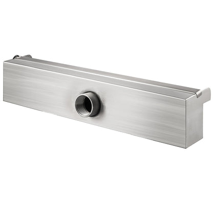 Colorful LED pool waterfall spillway in stainless steel 30x11.5x8 cm