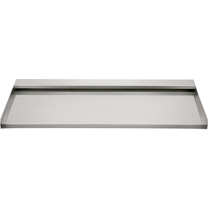 Waterfall blade, 60 cm stainless steel waterfall outlet, rectangular waterfall pool fountain, cascade blade with connection, hose, clamp and PTFE tape, water blade for koi fish pond, water feature