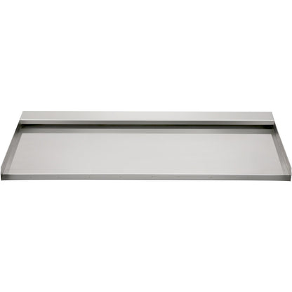 Waterfall blade, 60 cm stainless steel waterfall outlet, rectangular waterfall pool fountain, cascade blade with connection, hose, clamp and PTFE tape, water blade for koi fish pond, water feature