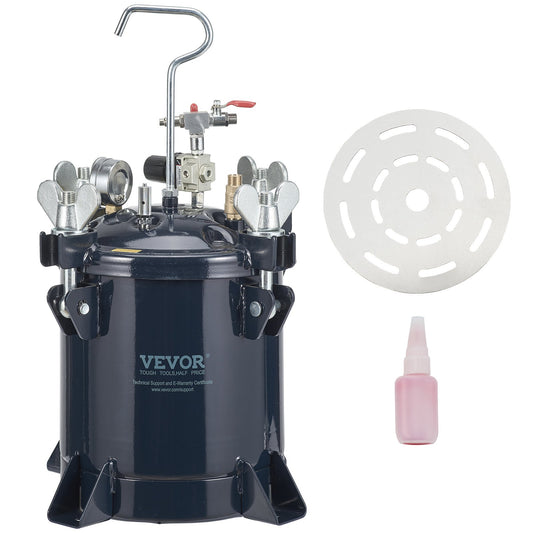 Spray Paint Pressure Pot Tank, 10L/2,5gal Air Paint Pressure Pot, Metallstativ och läckagereparationstätningsmedel för industrin Heminredning Arkitektur Konstruktion Bilmålning, 70PSI Max