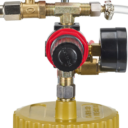 Druckbehälter für Sprühfarbe, 2 l/0,5 gal, leichter Druckbehälter für Luftfarbe, 1,8-mm-Düse, Sprühpistole, 3 m Schläuche für Heimdekoration, Architektur, Bauwesen, Autolackierung, 45 PSI max