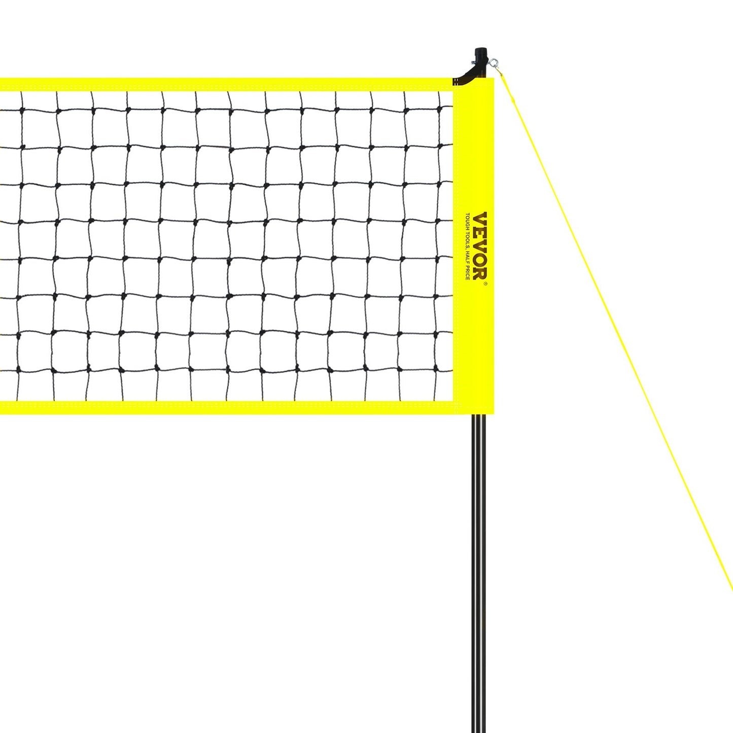 Utomhus bärbart volleybollnätsystem, Stålstolpar med justerbar höjd, Professionell volleybollsats med PVC-volleyboll, pump, bärväska, Heavy Duty volleybollnät för bakgård, strand, gräsmatta