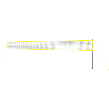 Utomhus bärbart volleybollnätsystem, Stålstolpar med justerbar höjd, Professionell volleybollsats med PVC-volleyboll, pump, bärväska, Heavy Duty volleybollnät för bakgård, strand, gräsmatta