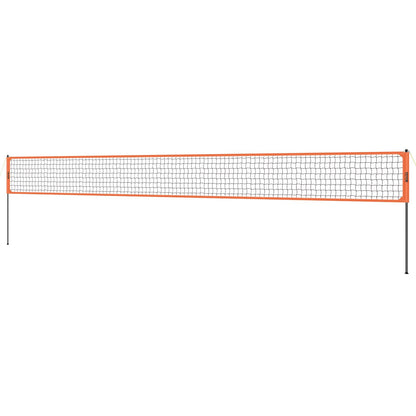 Tragbares Volleyballnetzsystem für den Außenbereich, höhenverstellbare Aluminiumpfosten, professionelles Volleyballset mit PVC-Volleyball, Pumpe, Tragetasche, robustes Volleyballnetz für Garten, Strand, Rasen