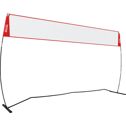 Freestanding volleyball training net for indoor or outdoor use, adjustable height portable net system with carrying bag, professional volleyball trainer for hitting or serving exercises