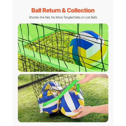 Volleyball Training Net System Portable Training Equipment Indoor Outdoor