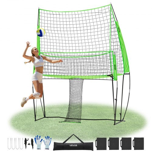Volleyball Training Net System Portable Training Equipment Indoor Outdoor