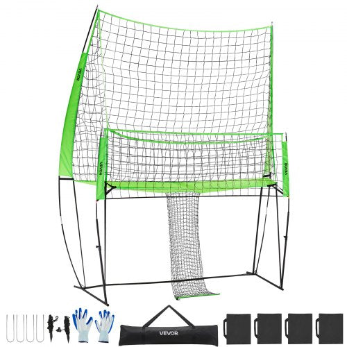 Volleyball Training Net System Portable Training Equipment Indoor Outdoor