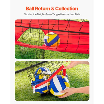 Volleyball Training Net System Portable Training Equipment Indoor Outdoor