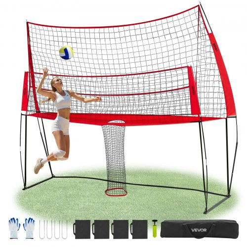 Volleyball Training Net System Portable Training Equipment Indoor Outdoor