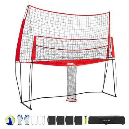 Volleyball Training Net System Portable Training Equipment Indoor Outdoor