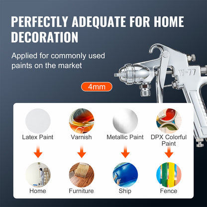 Druckbehälter für Sprühfarbe, 15 l/3,75 gal. Schläuche für Spritzpistolen, Druckmesser