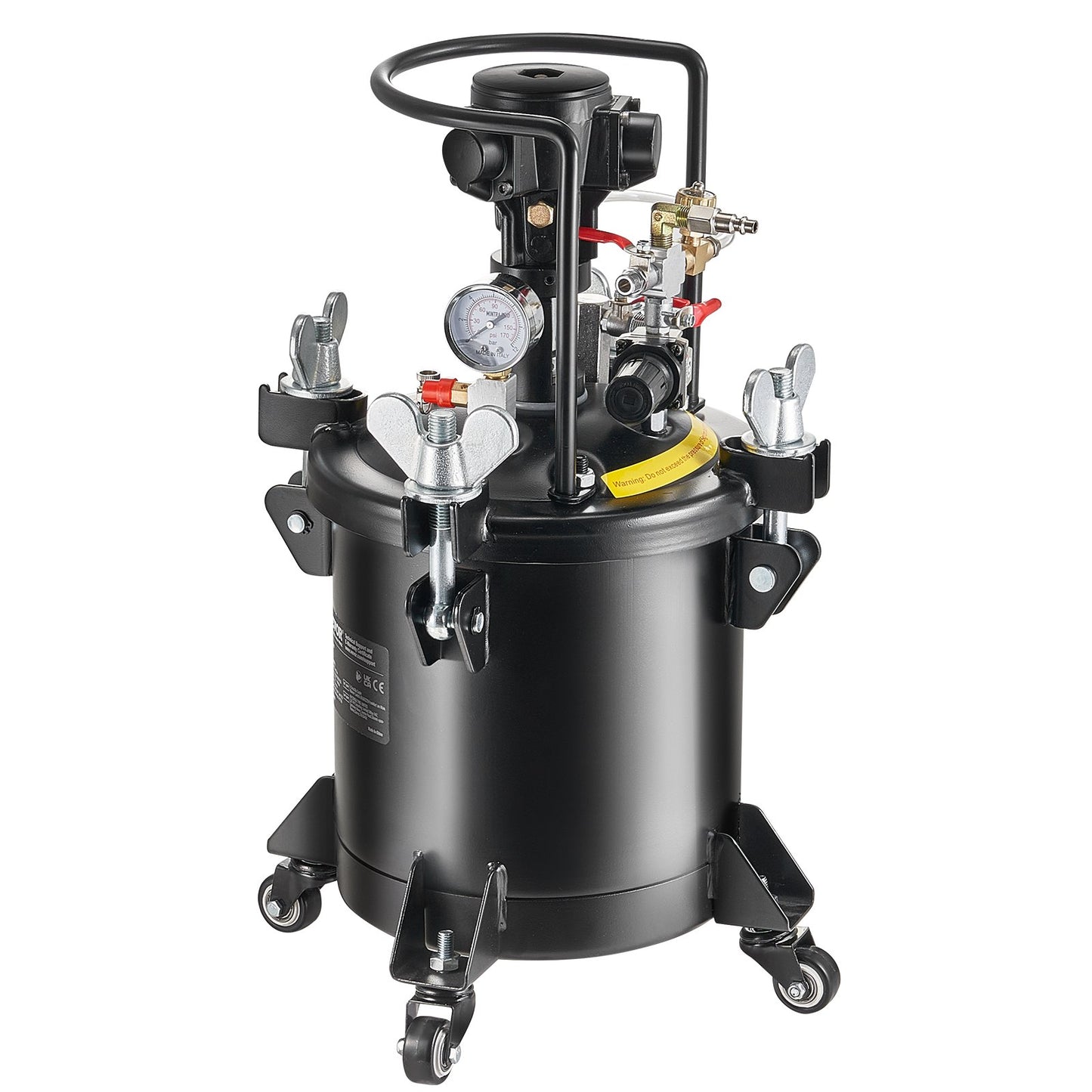 Spray Paint Pressure Pot Tank 10 L/2,5 gal Helautomatisk omrörning 70 psi