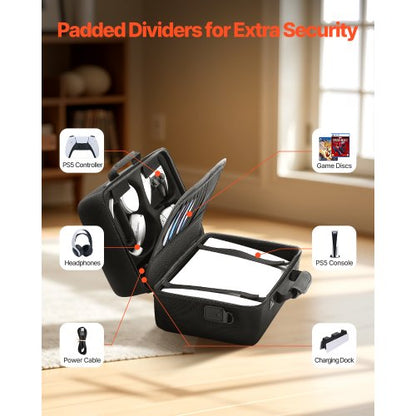 PS5-Tragetasche, Reisetasche für Playstation 5, stoßfestes EVA-Weichfutter | EU