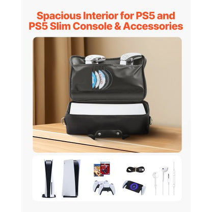 PS5 Bärväska Resväska för Playstation 5 PS5 Slim Vattentät Nylon |  EU