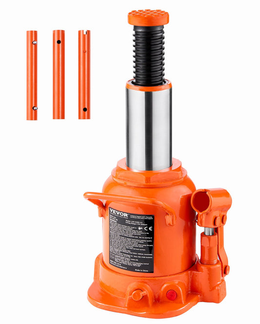 Hydraulischer Flaschenwagenheber, 20 Tonnen, manuell, hohe Hubhöhe, Autowerkstatt