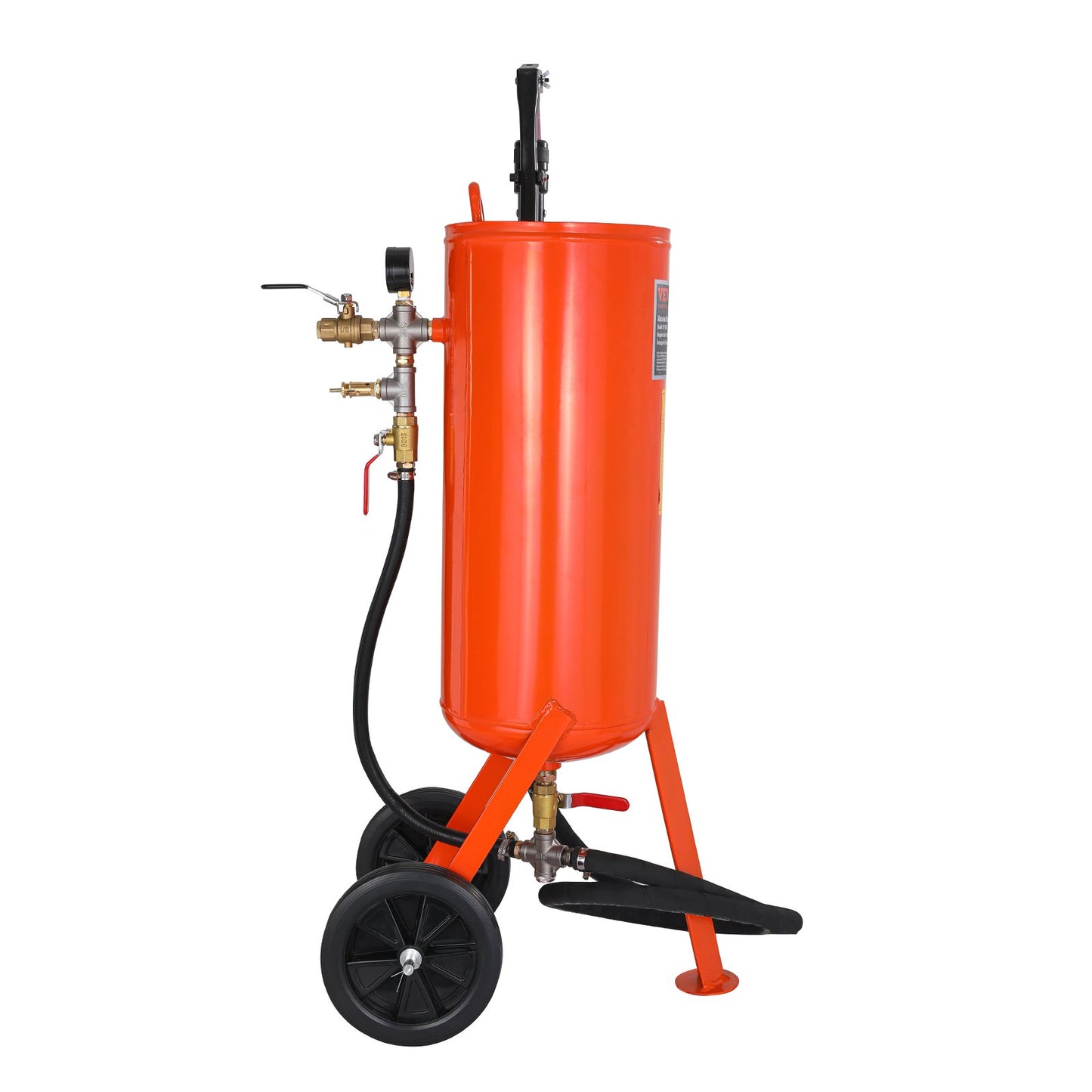 10 Gallon Heavy-Duty Sand Blaster 60-110 PSI med 2 munstycken och 7,5 fot slang