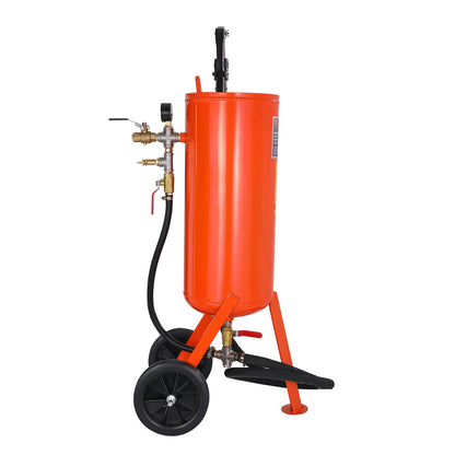 10 Gallon Heavy-Duty Sand Blaster 60-110 PSI med 2 munstycken och 7,5 fot slang