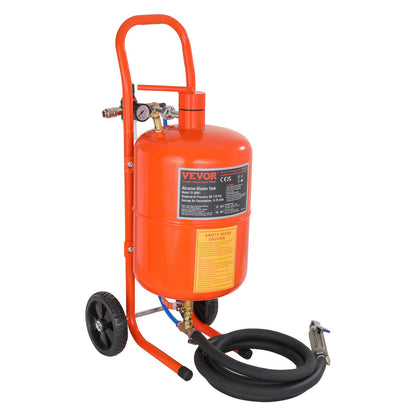 5 Gallon Sandblaster 60-110 PSI High Pressure Sandblaster with 4 Nozzles