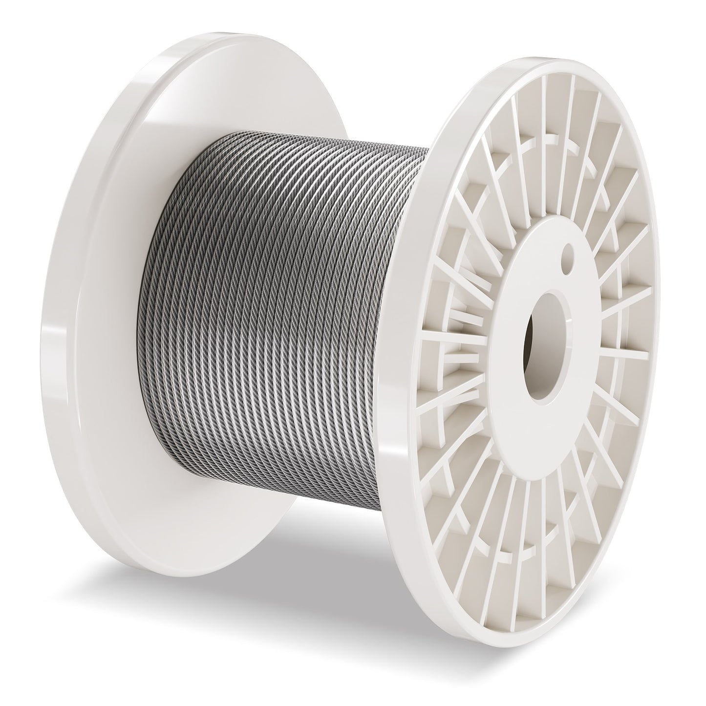 T304 Edelstahlkabel 1/8" 7x7 Stahldraht 100 Fuß Kabelgeländer