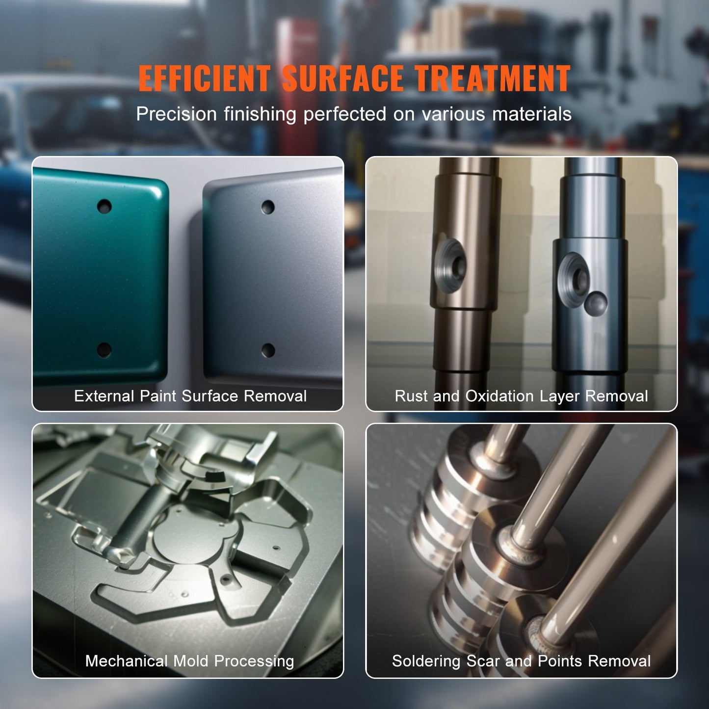 90 Gallon Sandblasting Cabinet with 1.8 Gallon Dust Collection System, 40-120PSI Sand Blasting Cabinet with Stand, Heavy Duty Sand Blaster with Blasting Gun & 4 Nozzles for Paint, Rust Removal