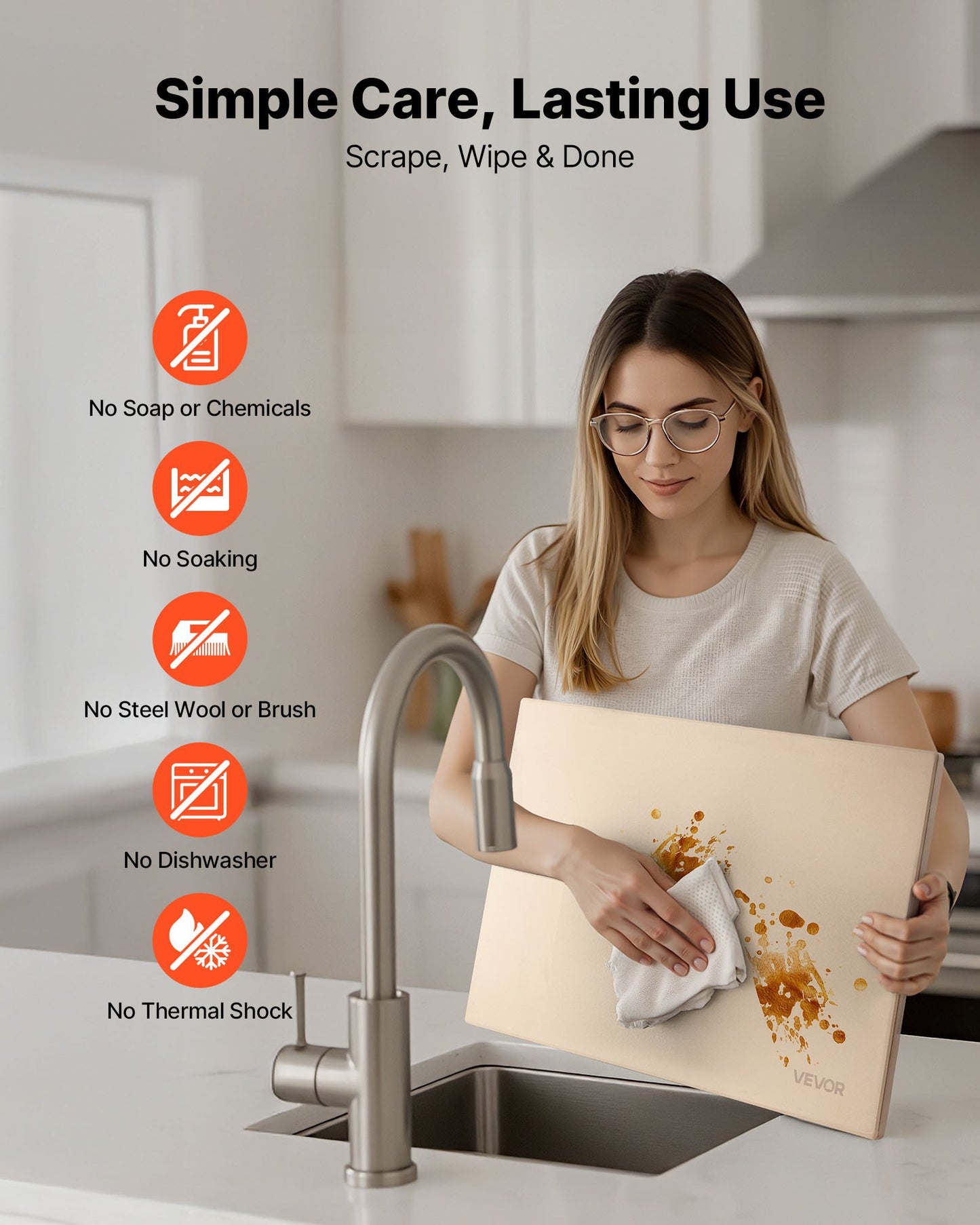 Pizza Stone, 20 x 14 x 0.67 in Rectangular Pizza Stone, Extra Large Baking-Stone with Scraper, 1450℉ Heat-Resistant Cordierite, for Oven, BBQ Griller, Baking Bread & Pizza