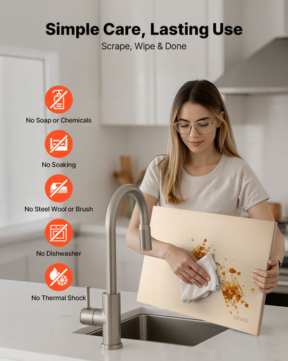 Pizza Stone, 20 x 14 x 0.67 in Rectangular Pizza Stone, Extra Large Baking-Stone with Scraper, 1450℉ Heat-Resistant Cordierite, for Oven, BBQ Griller, Baking Bread & Pizza